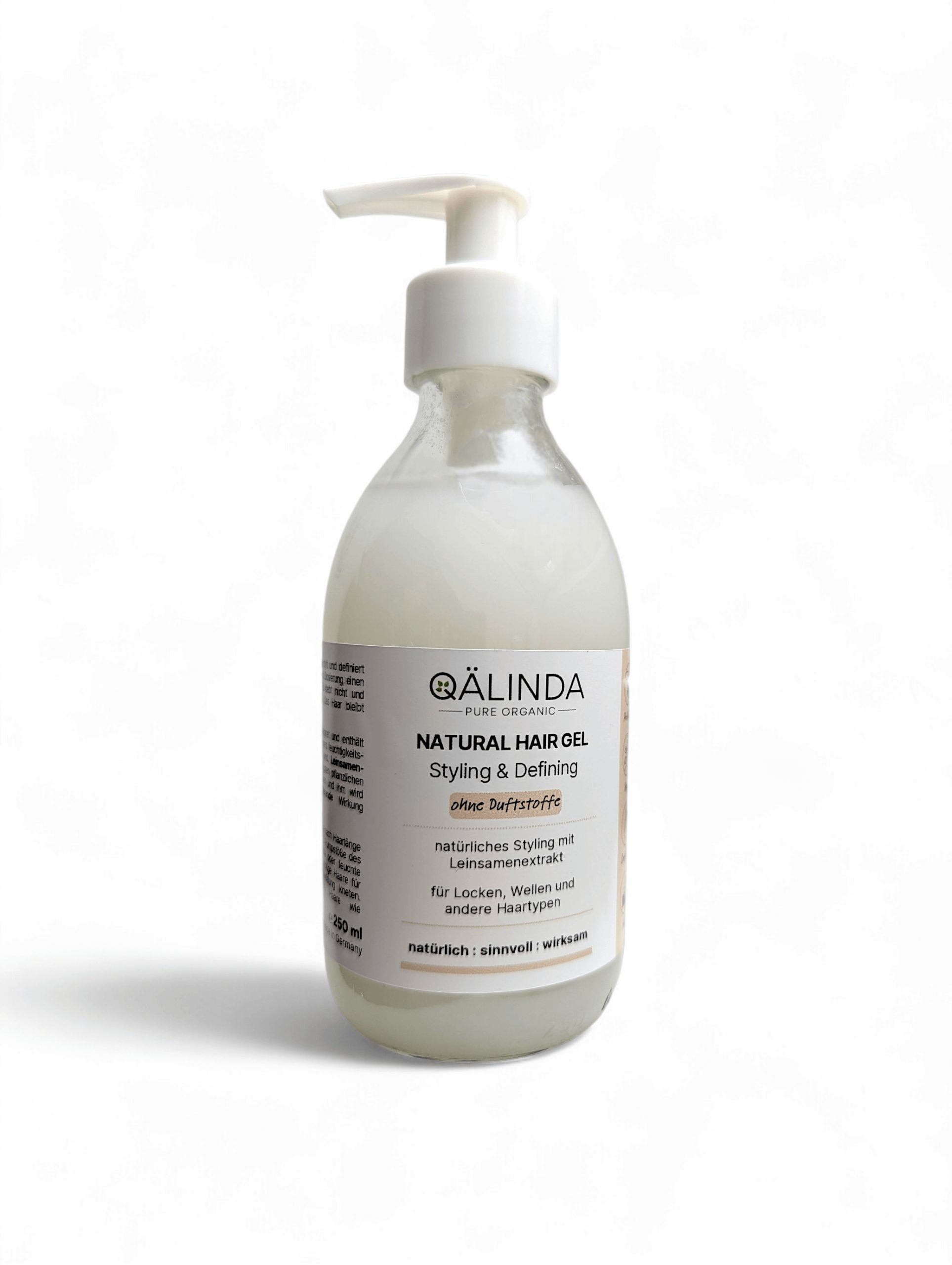 QAELINDA Natural Hair Gel - Styling & Defining - ohne Duft