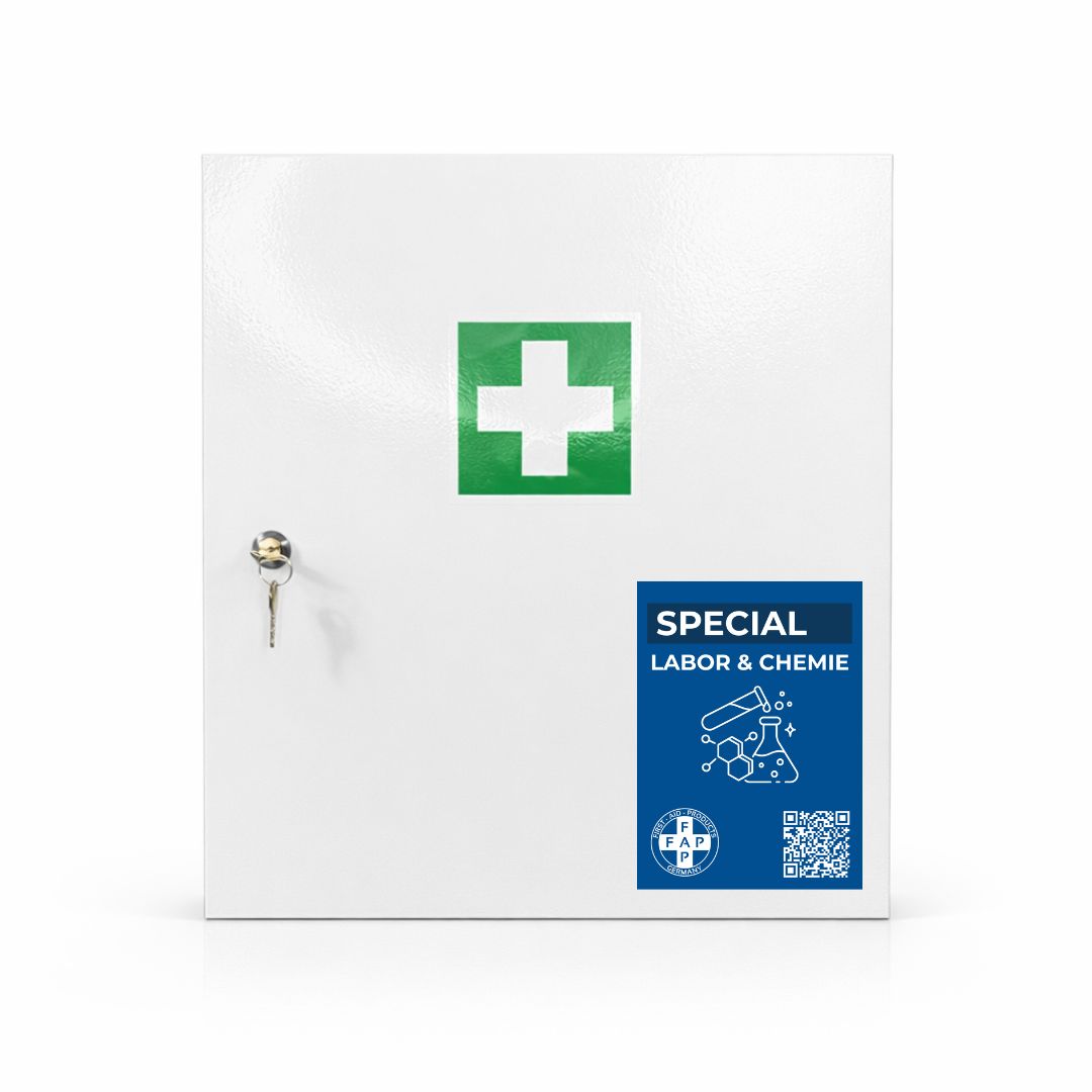 FAP First Aid Products Erste-Hilfe-Schrank Labor & Chemie DIN 13157 - eintürig 1 St