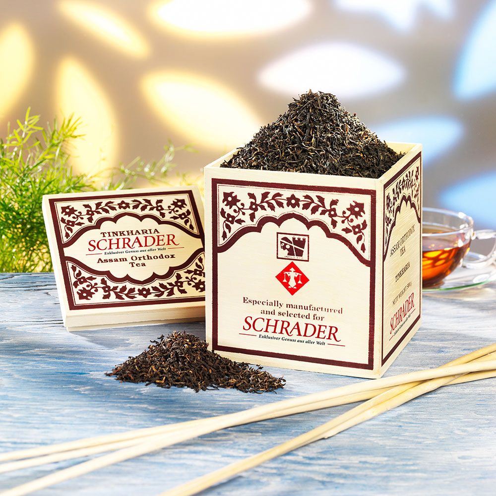 Schrader Schwarzer Tee Assam Tinkharia Tgfop1 0,5 kg