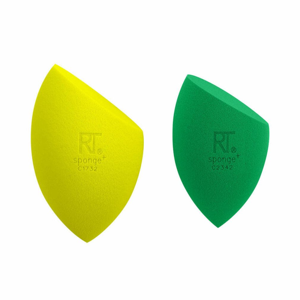 Zwei Schwämme, gelb und grün. Aufdruck: RT sponge+ C1732 und C2342.