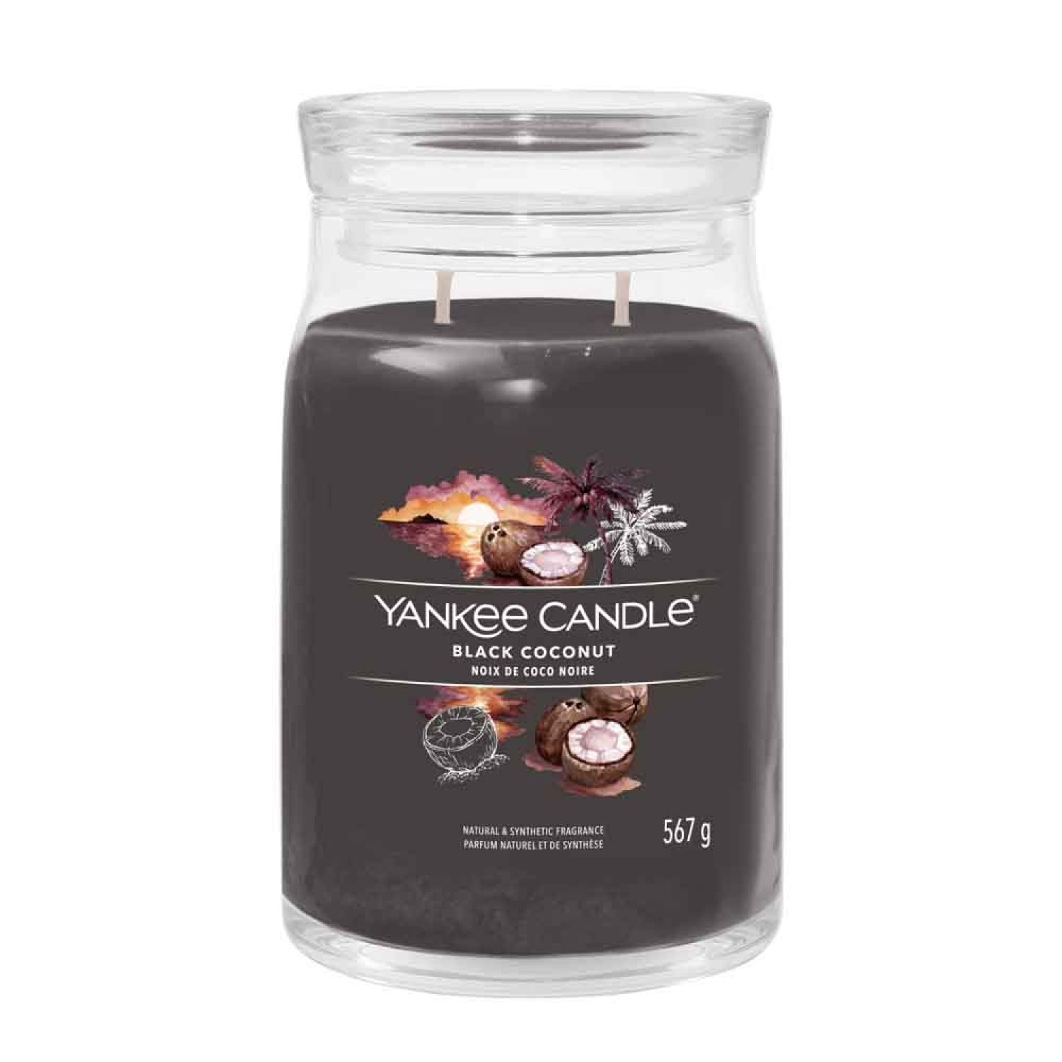 Yankee Candle Black Coconut Signature - Giara grande
