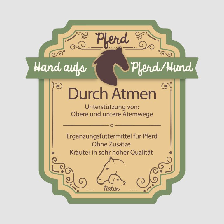 Hand aufs Pferd/Hund Bronchial Kräuter DurchAtmrn