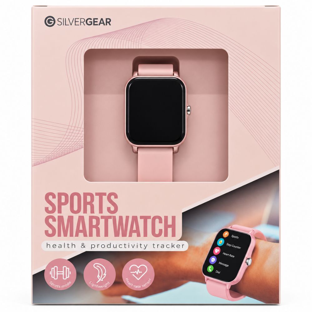 Silvergear Sports Smartwatch – Fitness-Tracker mit Herzfrequenz, SpO₂ & Schlaftracking - Schwarz 1 St Gerät