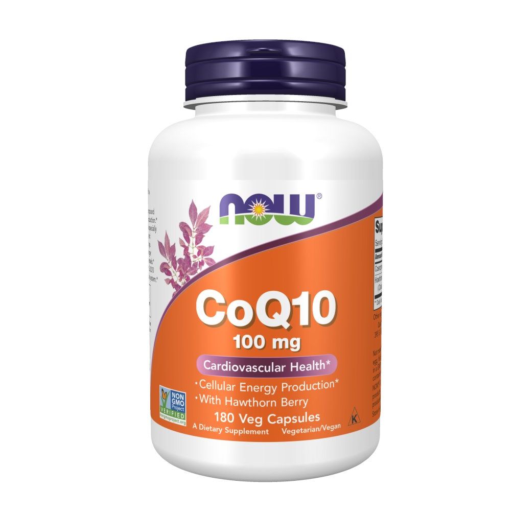 NOW Foods CoQ10 mit Weißdornbeeren 180 St