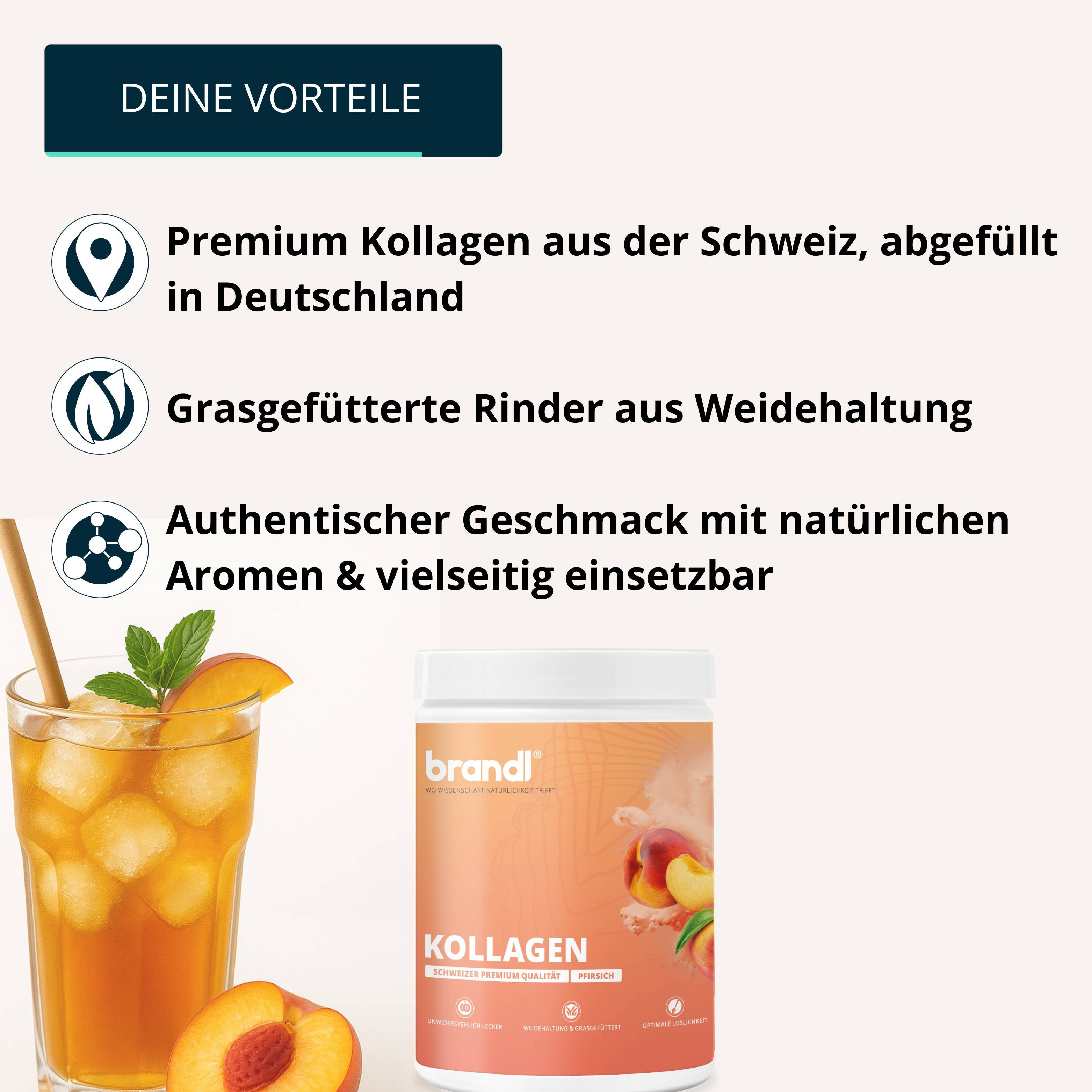 brandl® COLLAswiss® Kollagen Pulver