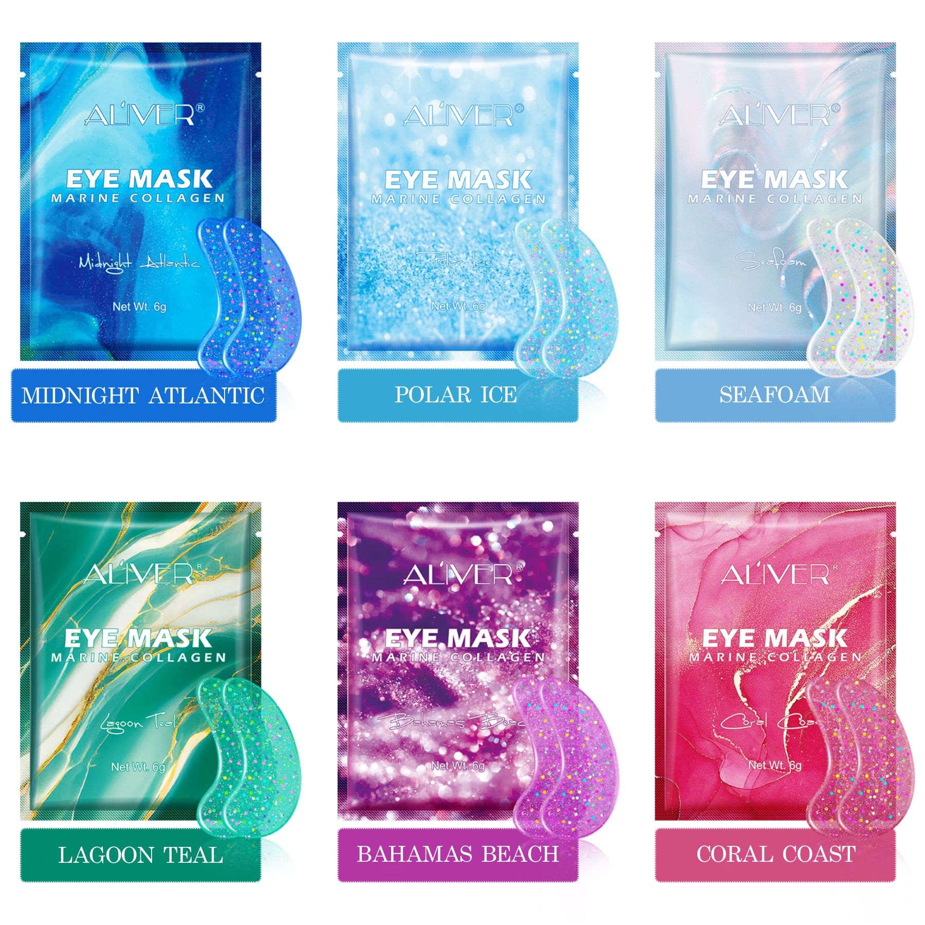 ALIVER Augenpads Anti Aging mit Hyaluronsäure