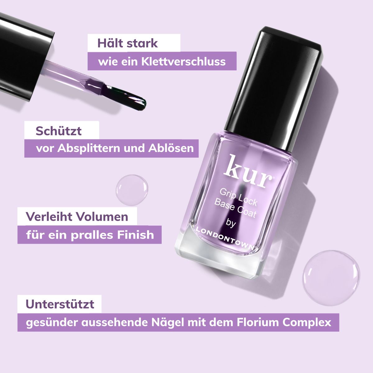 LONDONTOWN kur Nail Grip Lock Base Coat Nagelbasislack