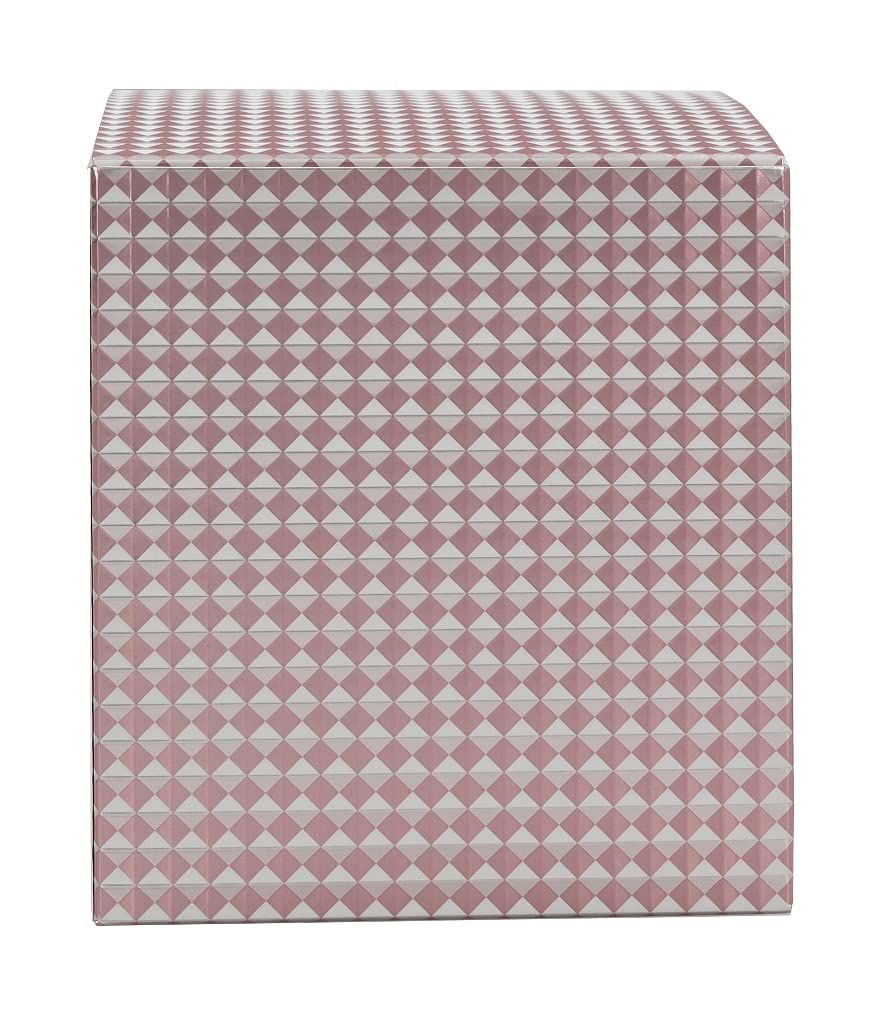 Verpackung von Jimmy Choo Illicit Flower. Rosa-weißes Muster.