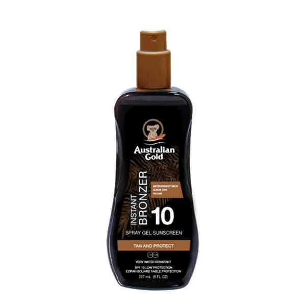 Australian Gold Spf10 Spray Gel & Bronzer 237 ml