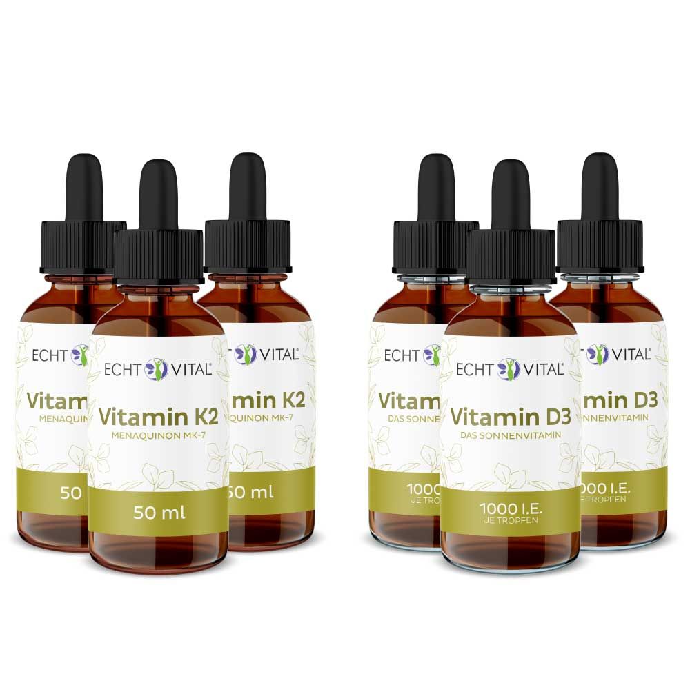 Echt Vital Vitamin K2 + D3 Liquid Premiumpaket