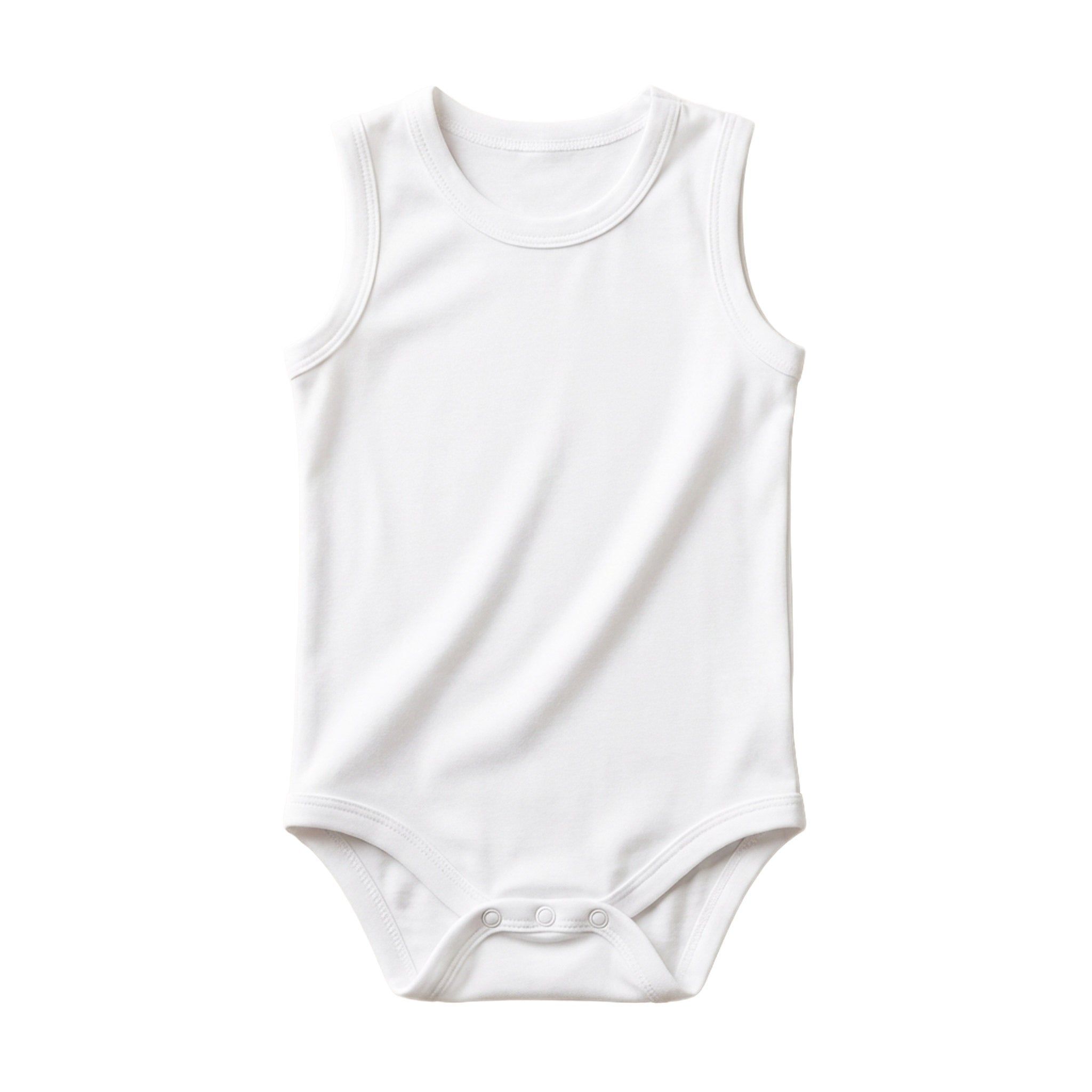 MYSANITY® Body neonato senza maniche in bamboo bielastico Taglia 6/12 mesi