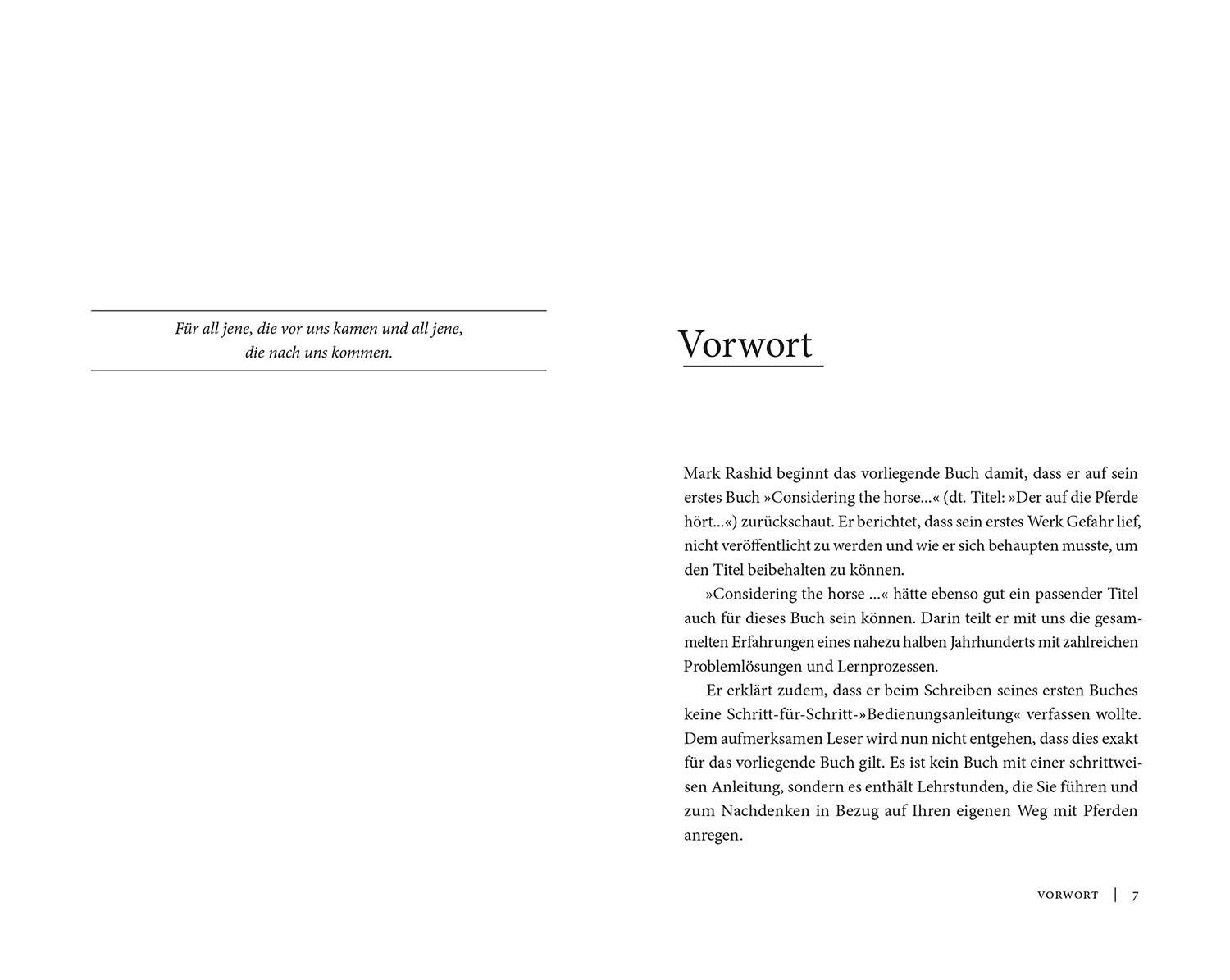 Aus Liebe zu den Pferden