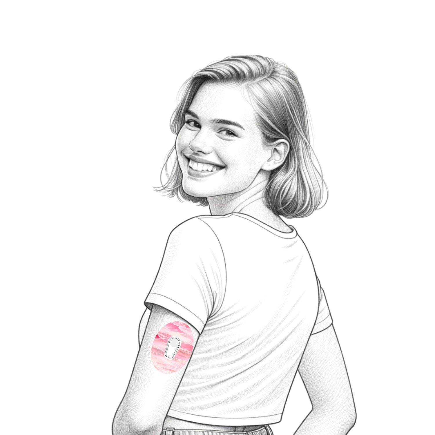 Diasticker® Dexcom G6 Fixiertapes "Berry Blush"