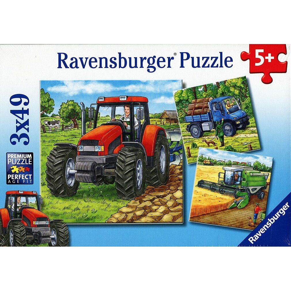 ravensburger Landmaschinen-Puzzle 3x49 Teile