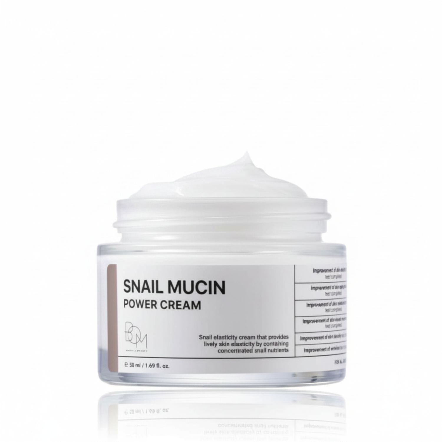 BOM Snail Mucin Power Cream Feuchtigkeitscreme 50 g