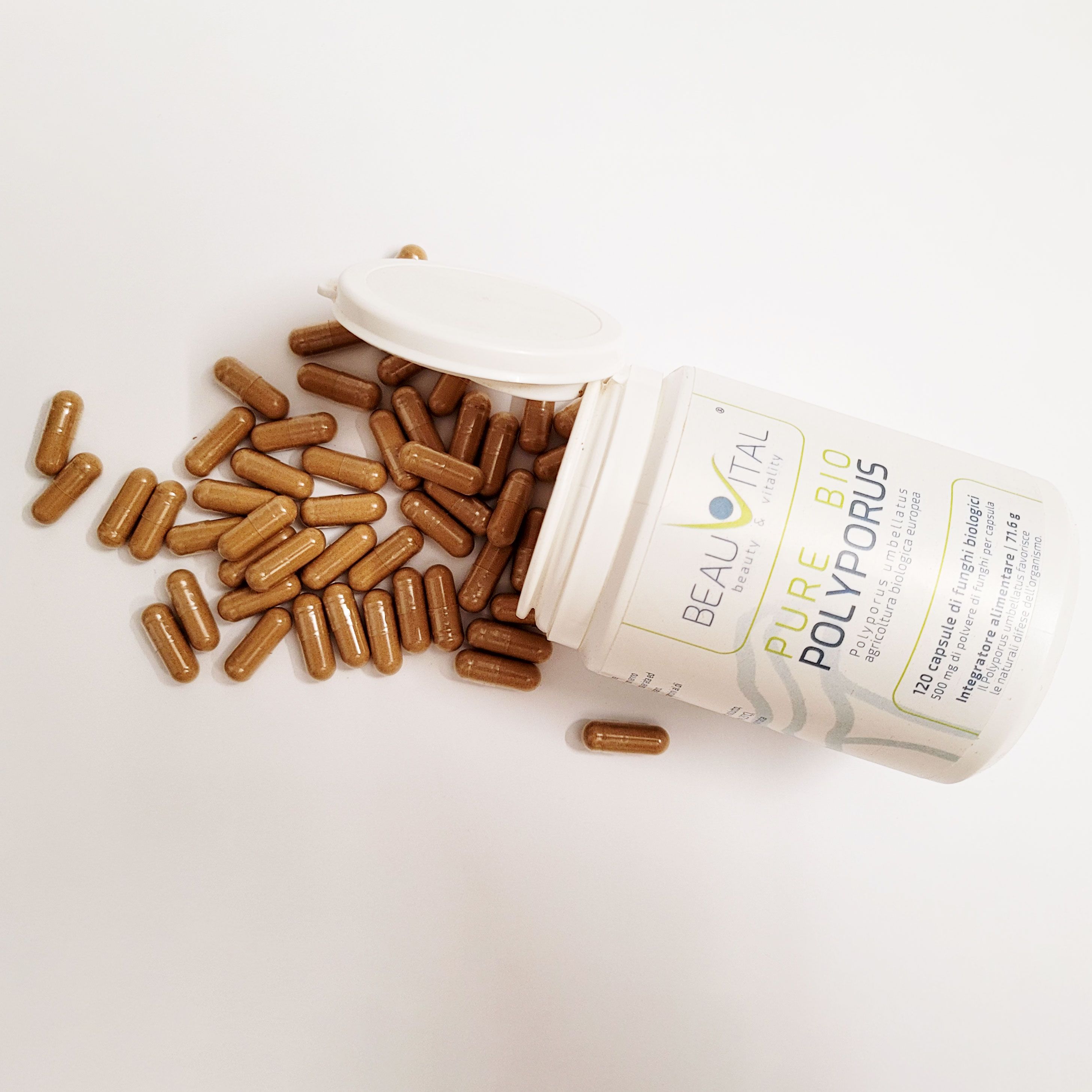BEAUVITAL® Pure Bio Polyporus Kapseln, Eichhase (Polyporus umbellatus) aus EU-Anbau