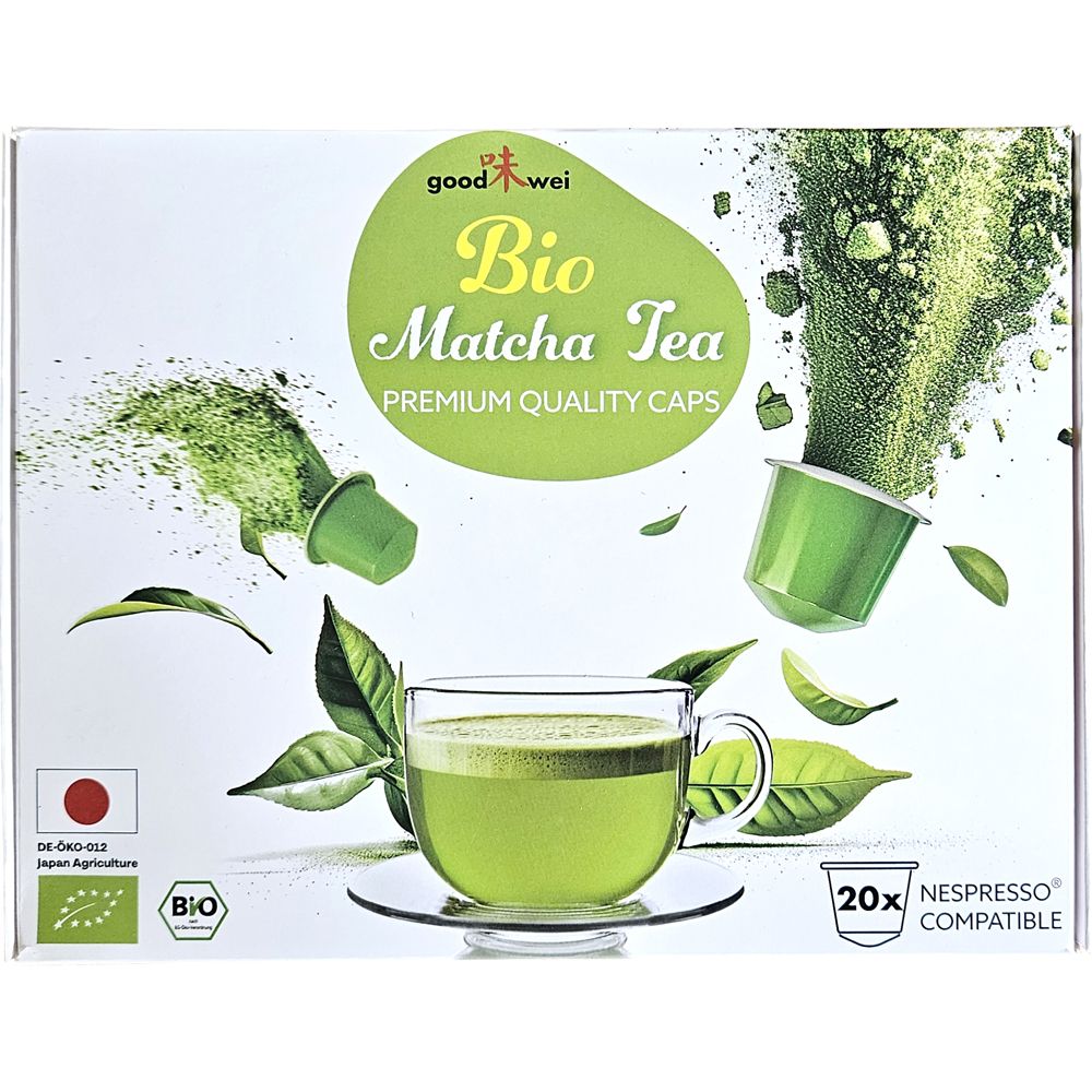 Goodwei Ceremonial Bio Matcha Kapseln für Nespresso