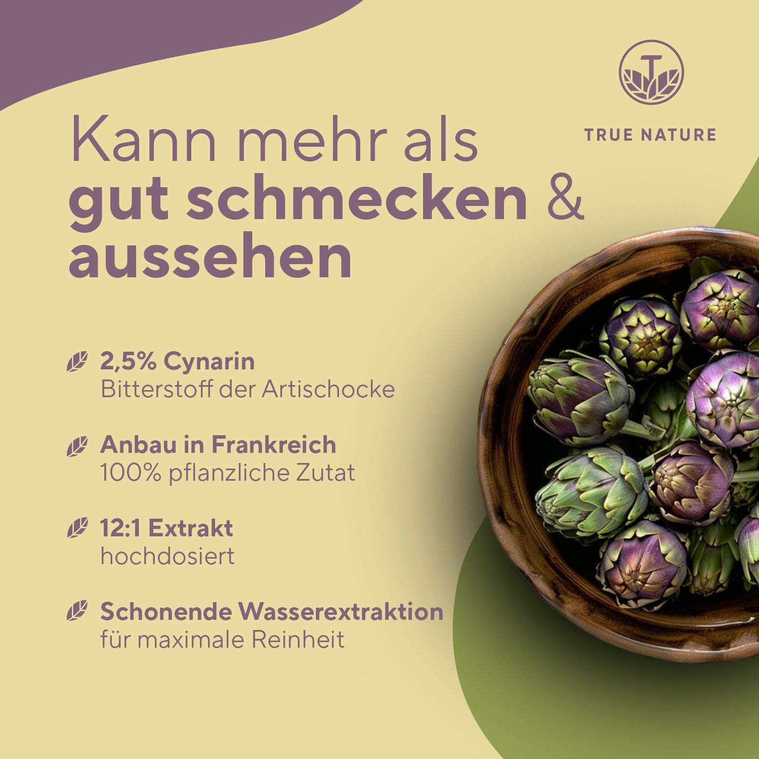 TRUE NATURE® Artischocken Extrakt Kapseln