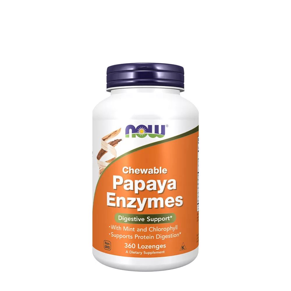 NOW Foods Papaya-Enzyme 180 St Tabletten
