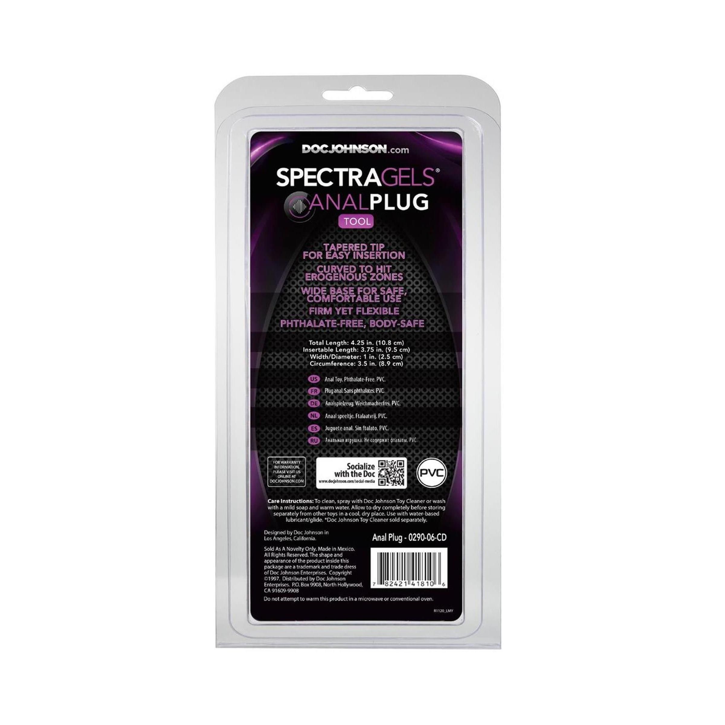 Doc Johnson - Anal Plug Tool - G-Spot Prostate Stimulator