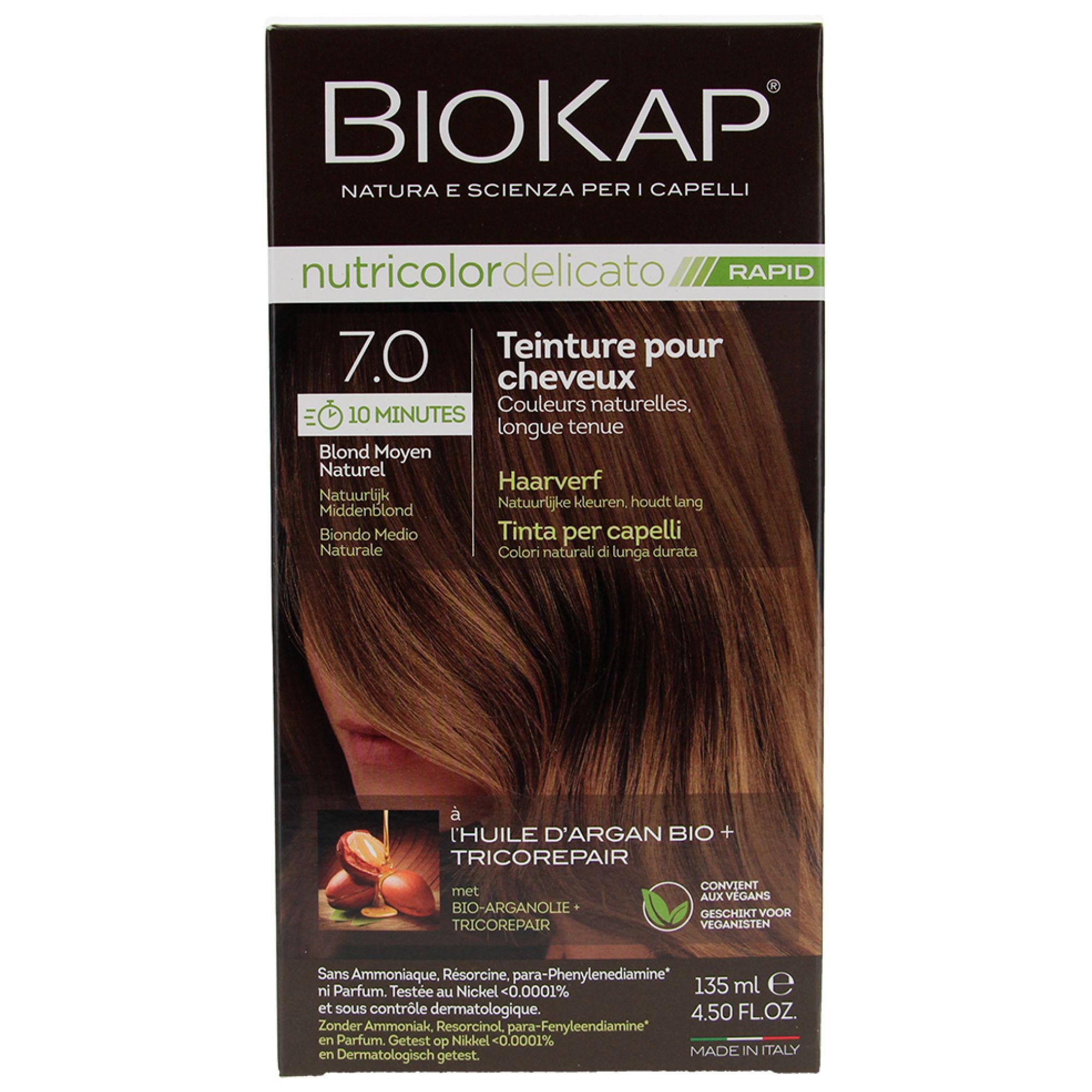 Biokap Nutricolor Delicato Rapid Haarfärbemittel (Haarfärbung : Blond) 9x6,3x17 cm