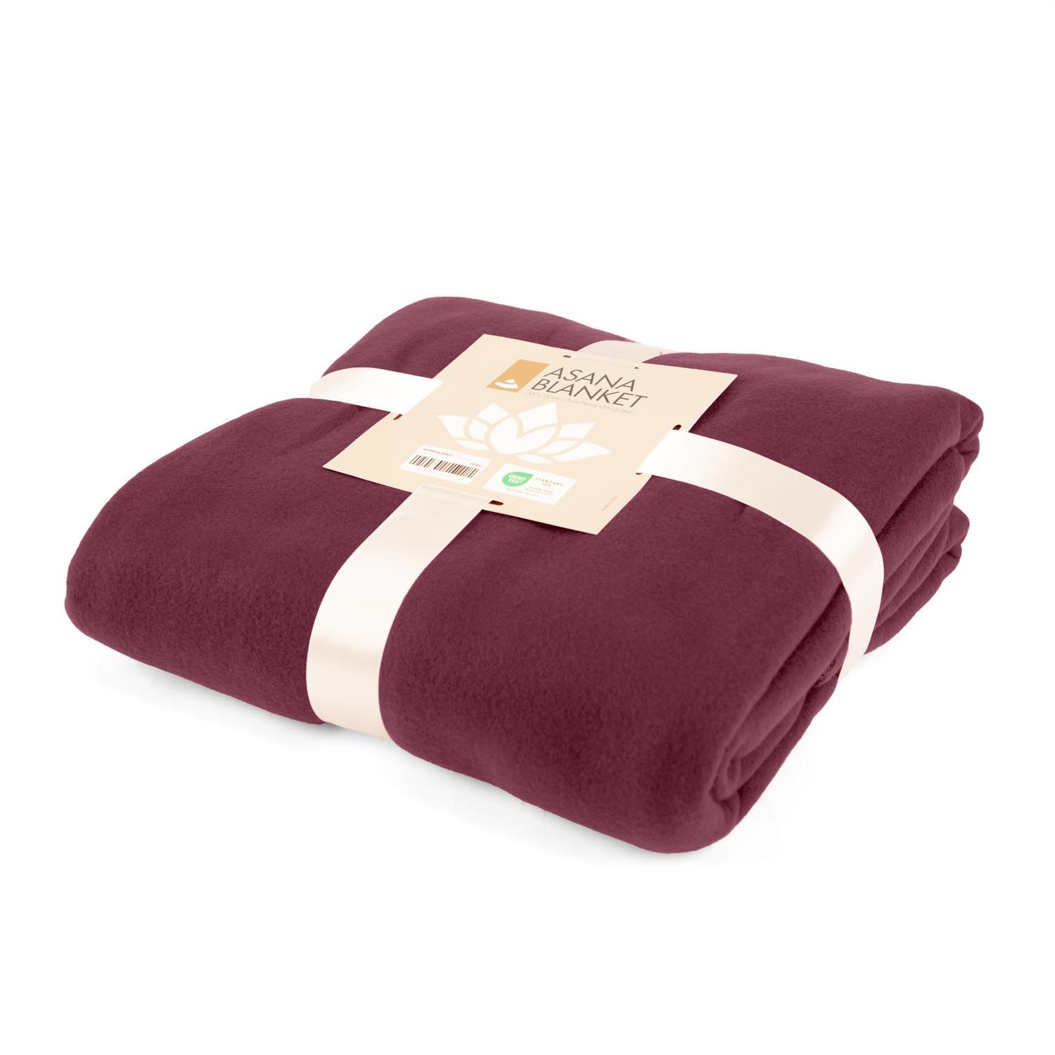 Yogadecke Asana Blanket, Fleece, bordeaux