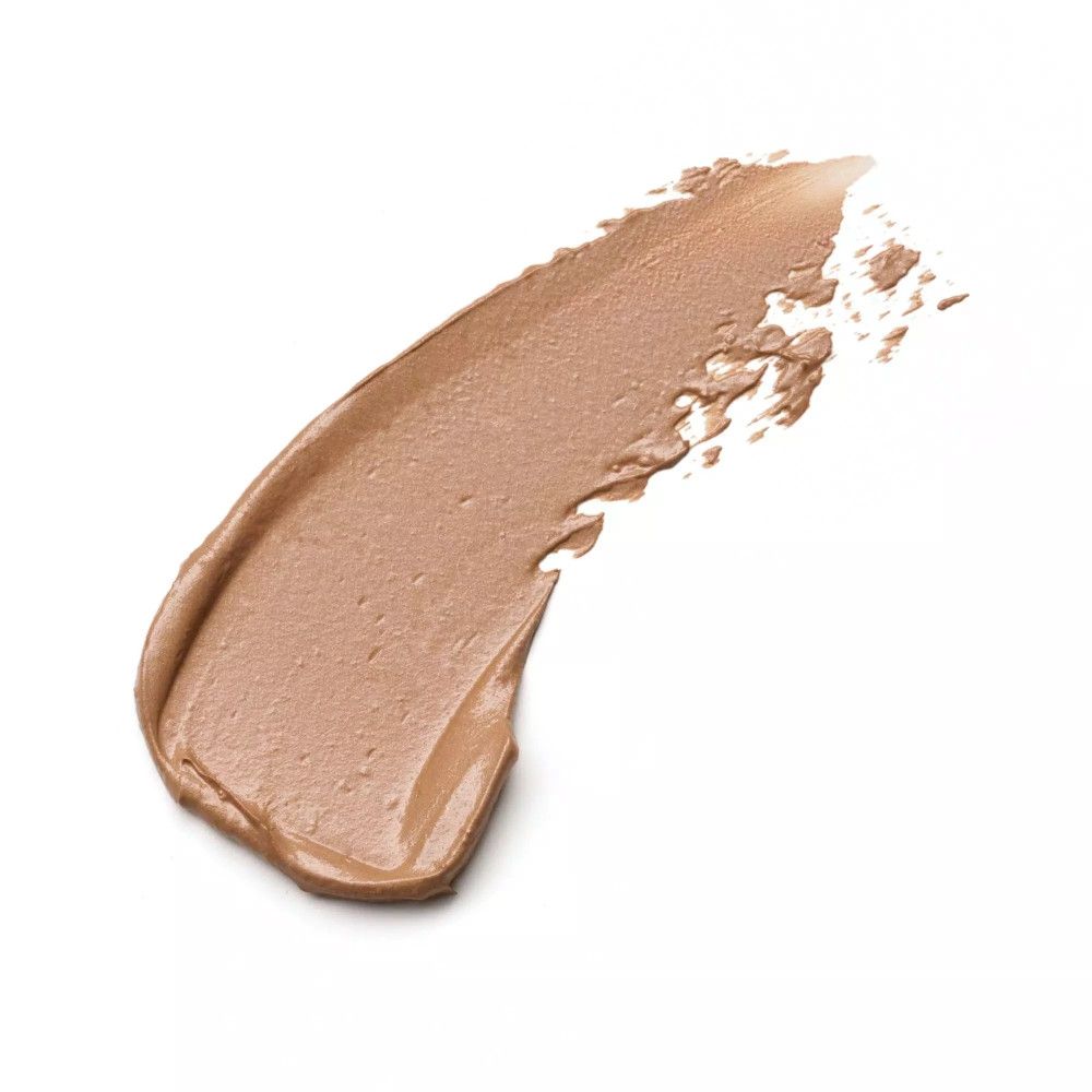 Ausstrich des Catrice Soft Glam Filter Sticks. Farbton beige-braun. Auf weißem Hintergrund.