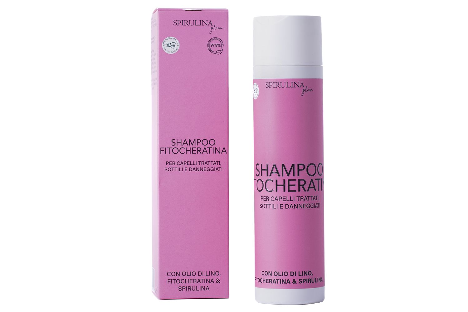 Spirulina Becagli Shampoo con Fitocheratina e Spirulina