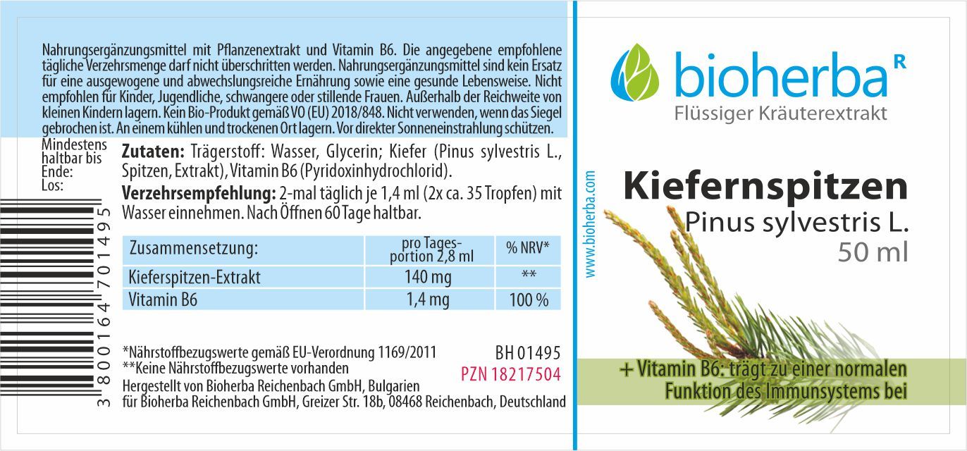 Kiefernspitzen Pinus sylvestris L. Tropfen Tinktur 50 ml PZN 18217504