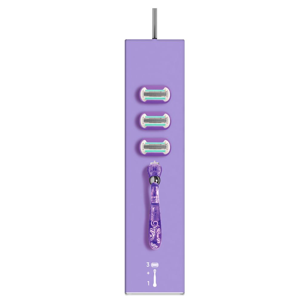 Gillette Venus - Rasierapparat "Deluxe Smooth Swirl" + 3 Ersatzklingen