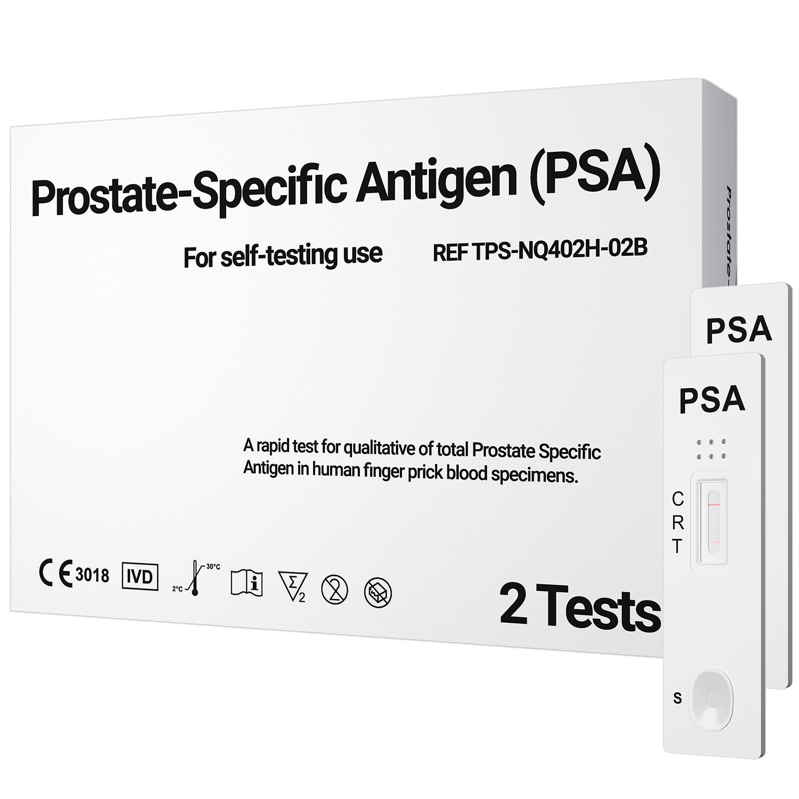 Hixo PSA Test Prostata Selbsttest für Zuhause 2 St