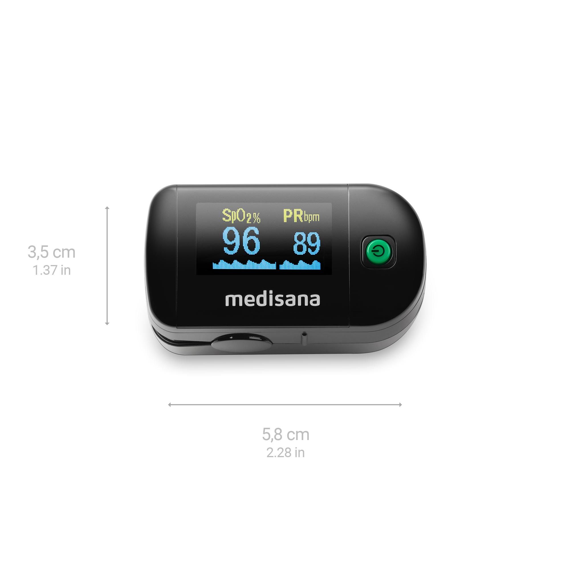 medisana PM 100 Pulsoximeter | Fingeroximeter | genaue Messung des Puls und der Sauerstoffsättigung