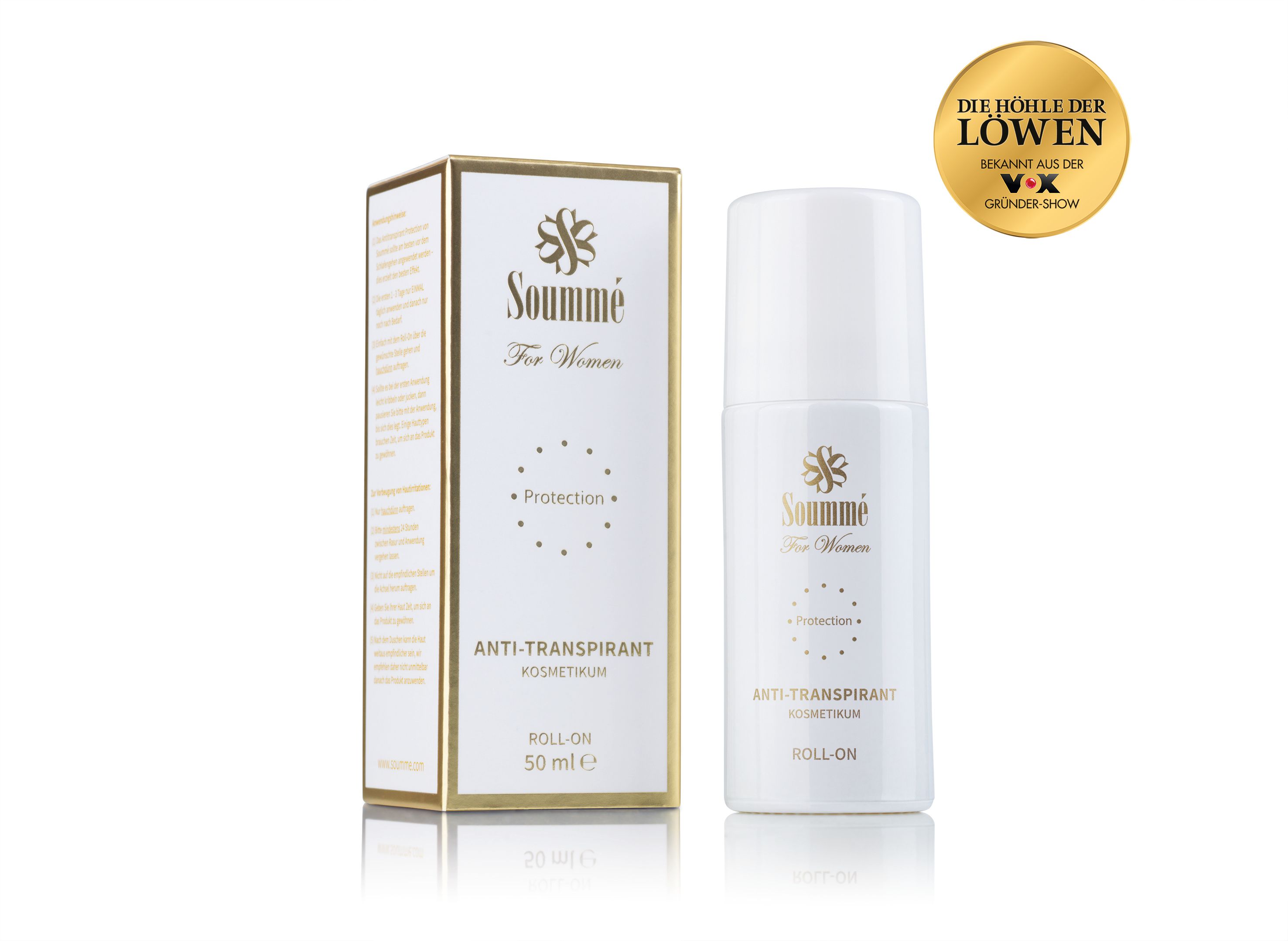 Soummé Anti-Transpirant for Women - Gegen starkes Schwitzen, Roll-On