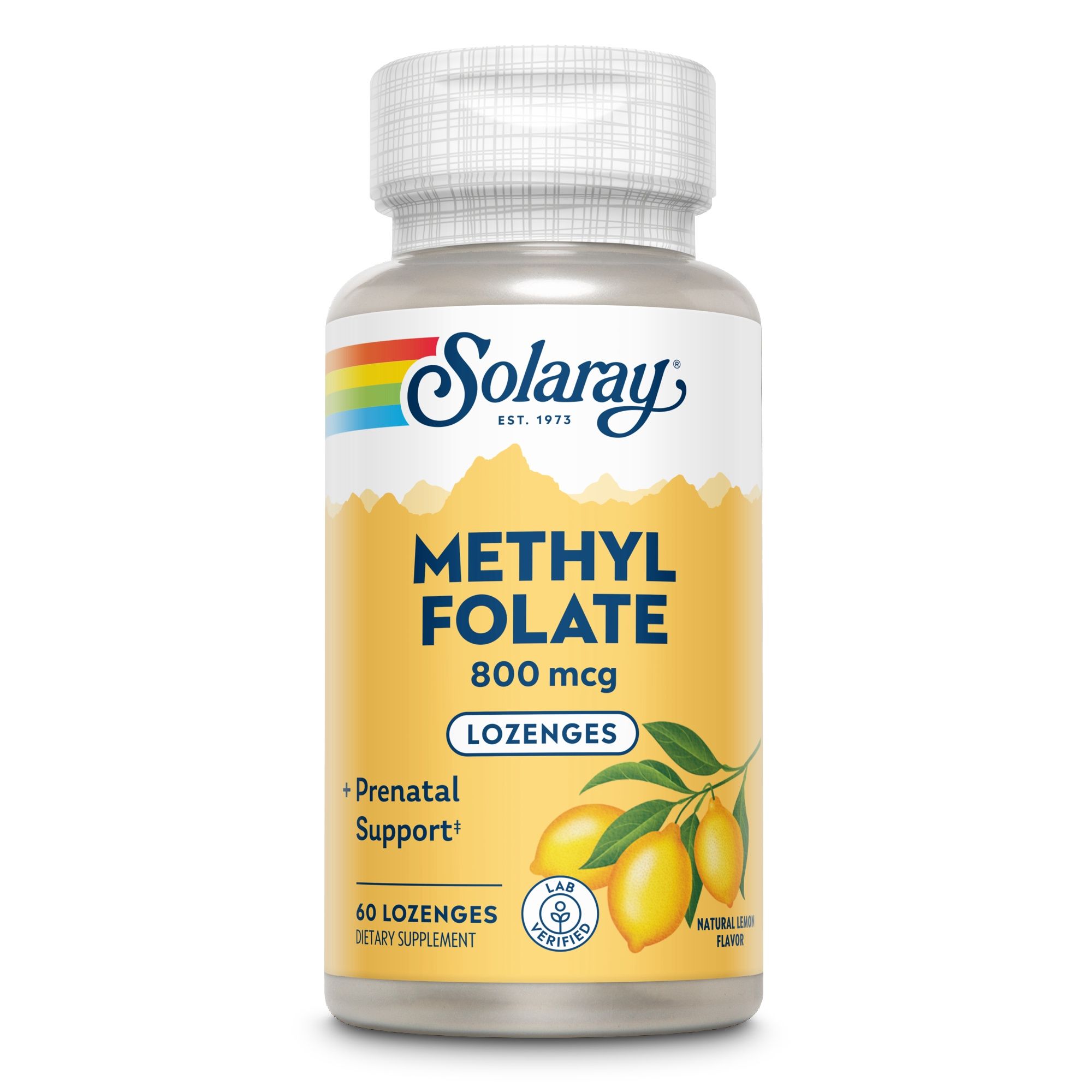 Solaray Methyl Folat 800 mcg DFE 60 St Lutschtabletten