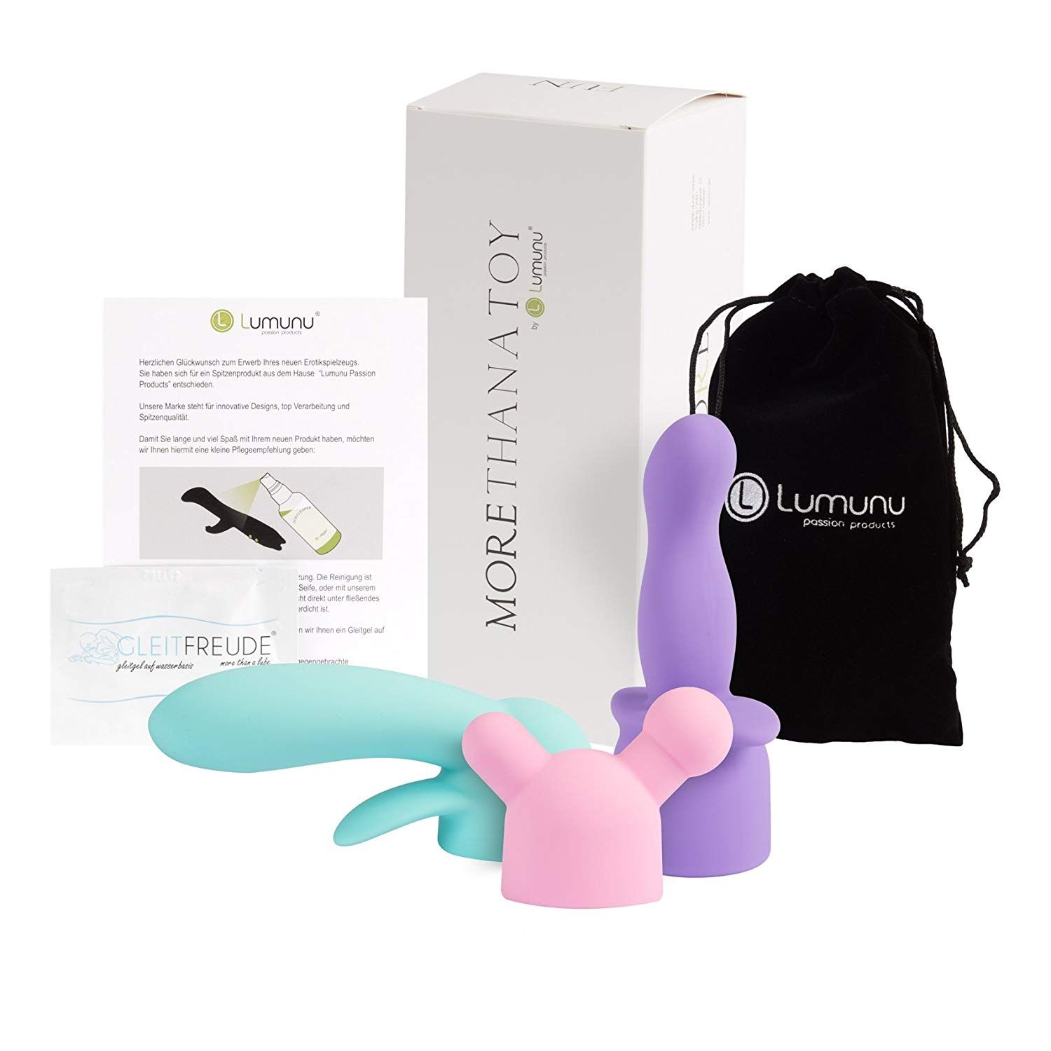 Lumunu Massager Aufsatz Set (pastell)