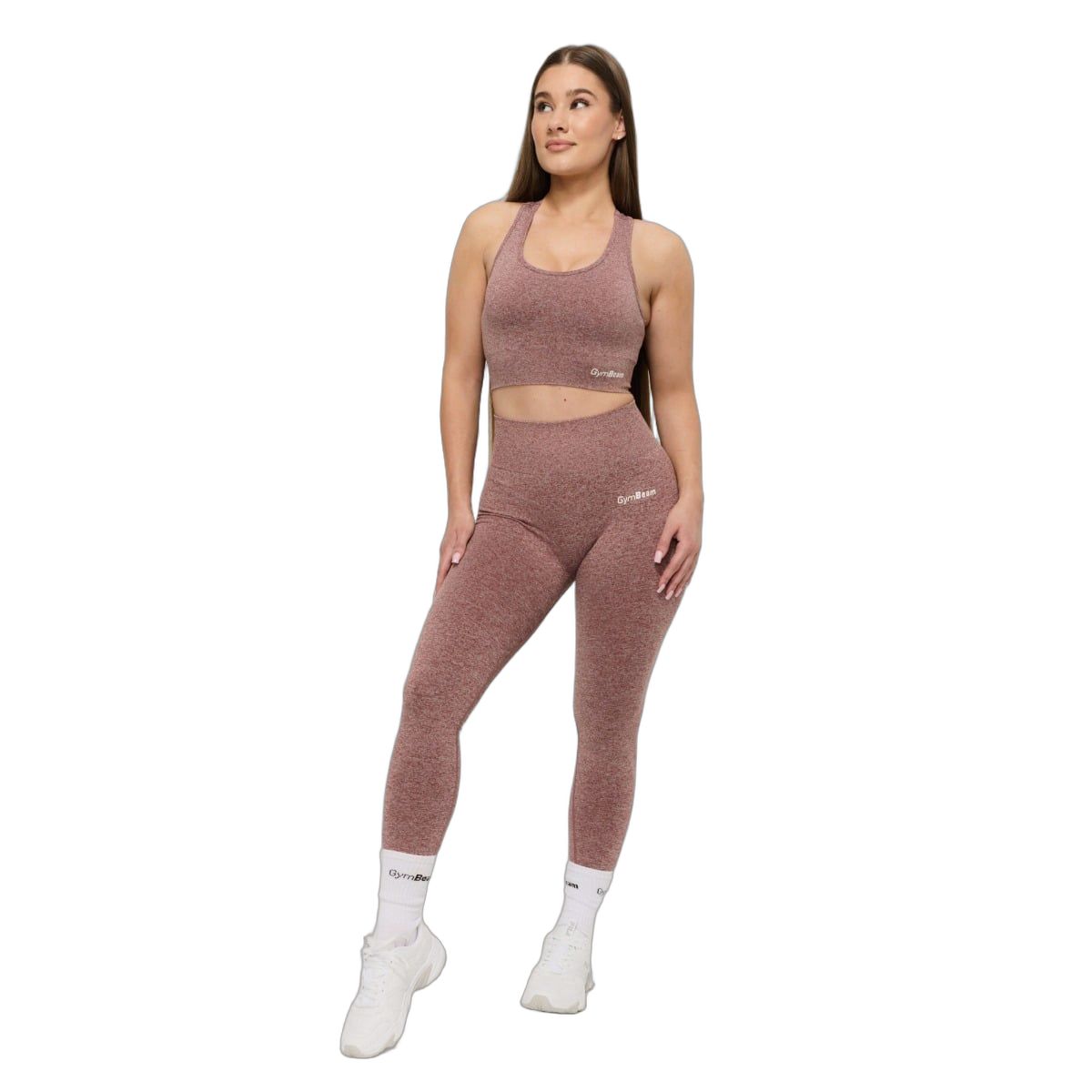 GymBeam Leggings Damen High Waist nahtlos FLO Mauve