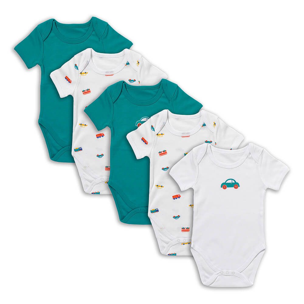 schlummersack Baby Body Kurzarm aus 100% Bio-Baumwolle Größe 80 Autos