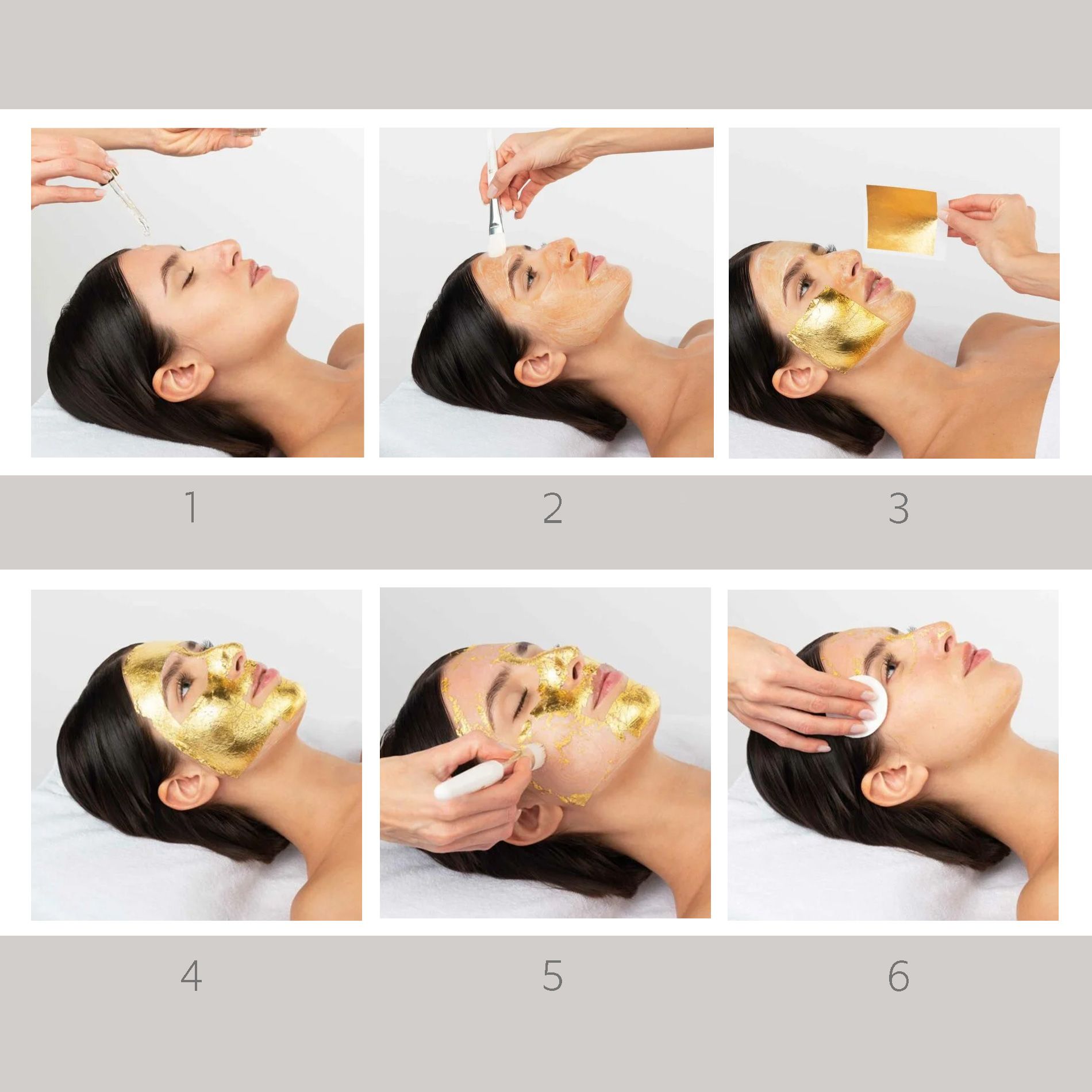 Gioiello Liquido Set Gesichtsmaske + 24 KT Blattgold