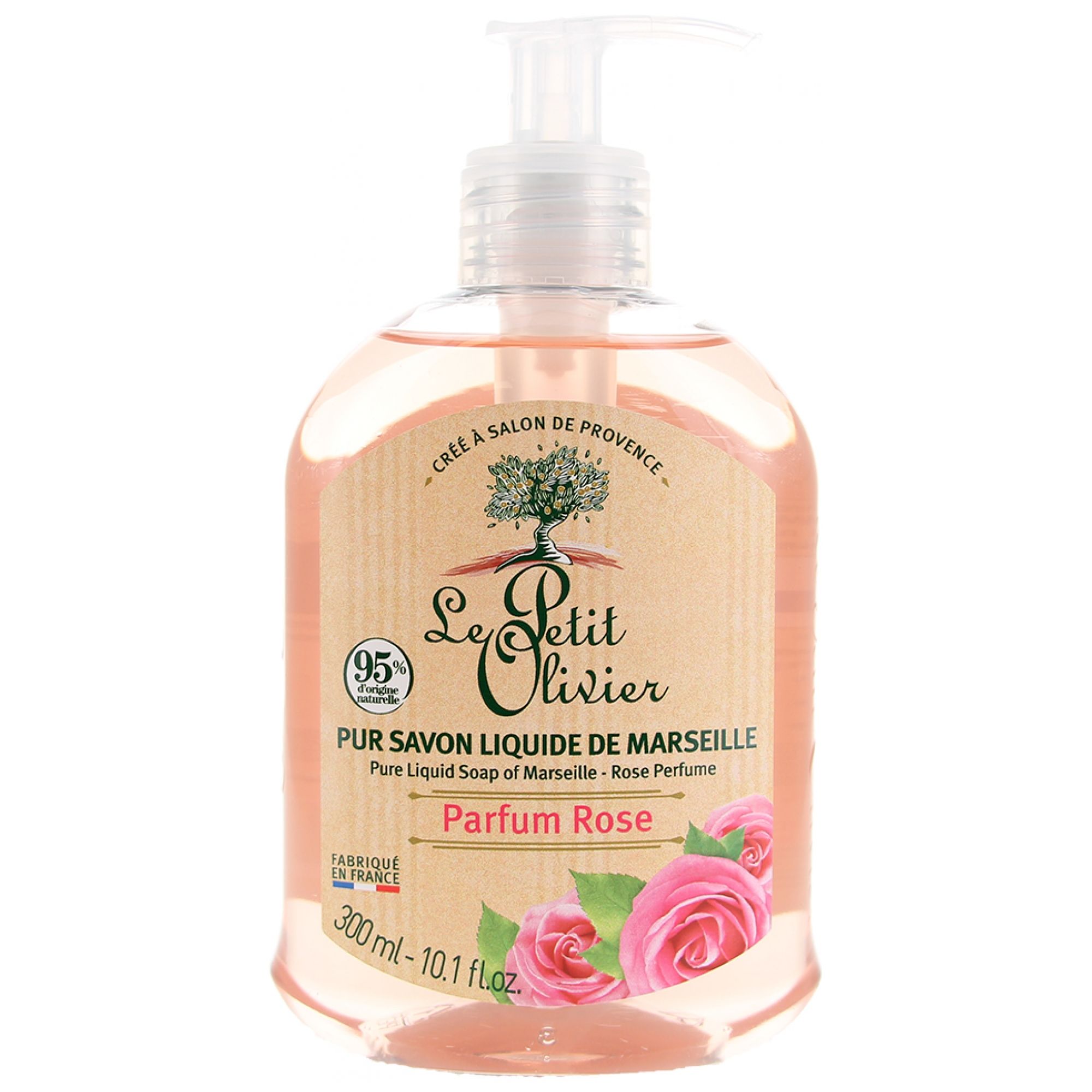 Le Petit Olivier Pure Liquid Marseille Soap Pink 8,7x4,6x15,9 cm