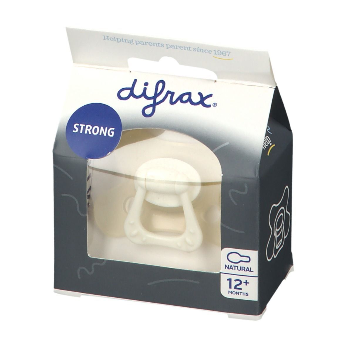 difrax® Schnuller Natural 12+ Monate