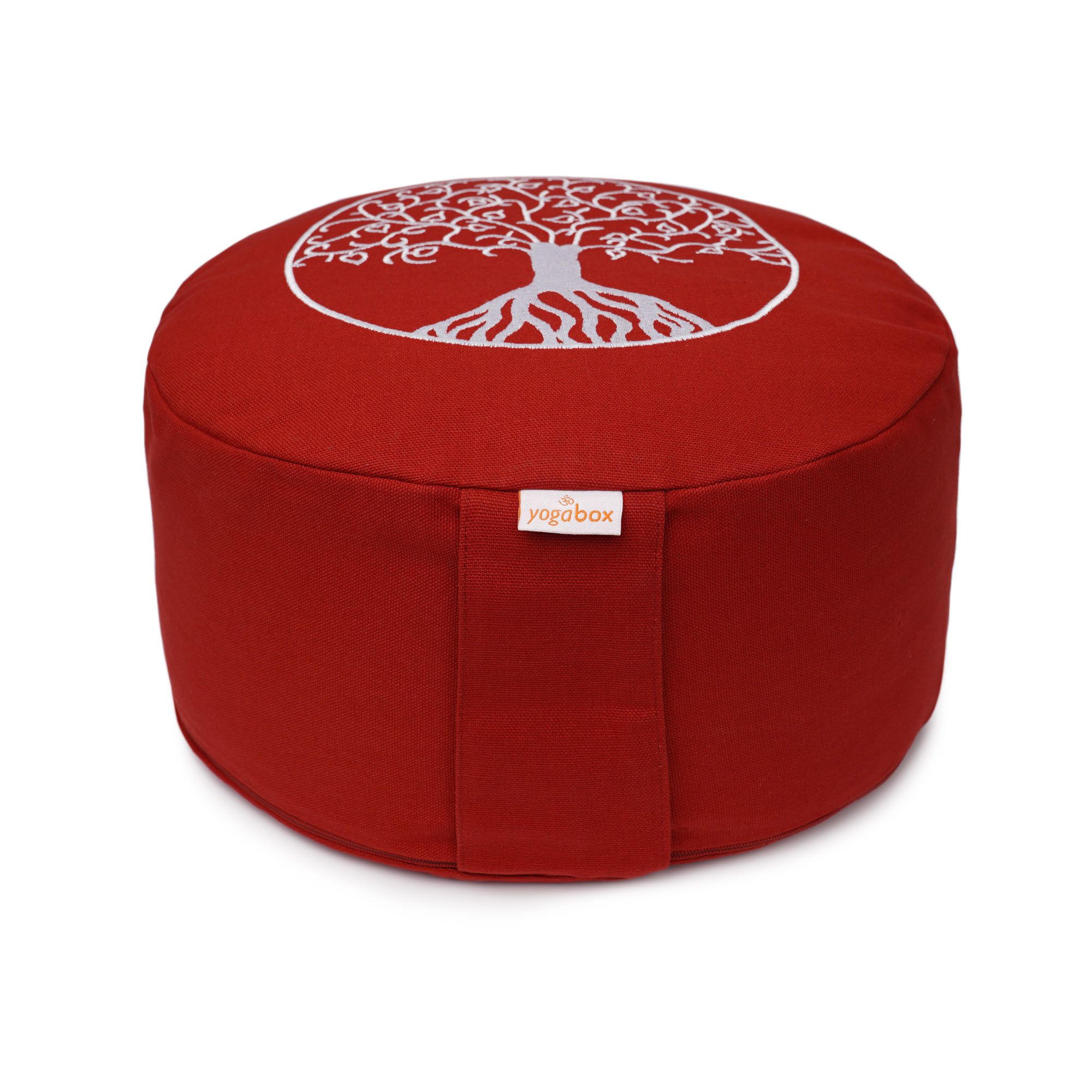 yogabox Meditationskissen Glückssitz® Lebensbaum - bordeaux 33 x 15,0 cm 1 St