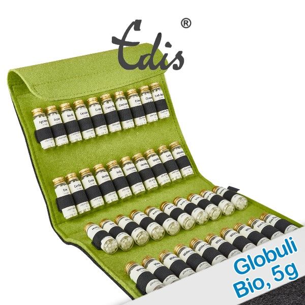 Edis 5g Bachblüten Globuli Set im Filzetui