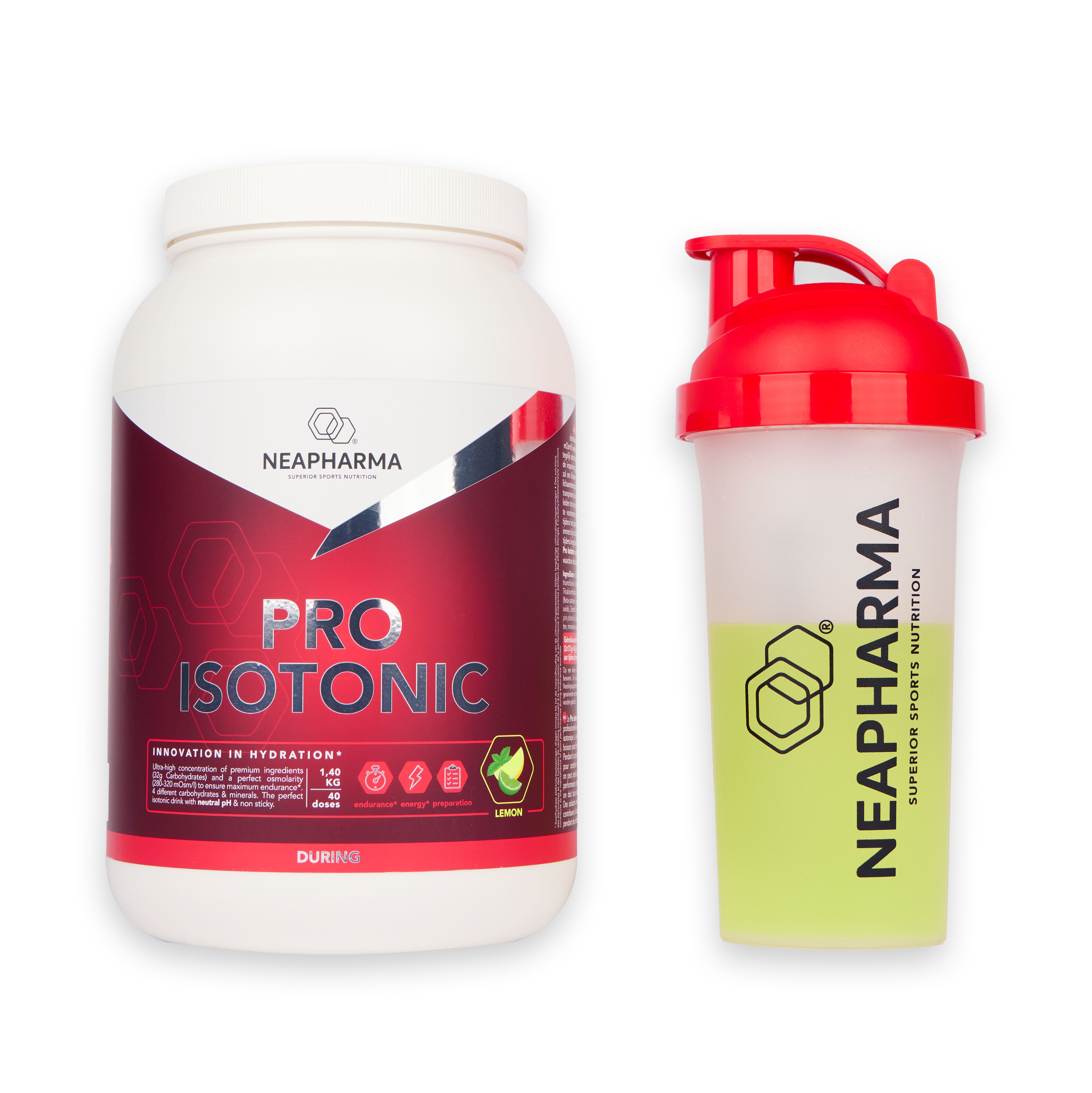 Neapharma Pro Isotonic Sportgetränk Limette & Minze 1,4 kg Pulver