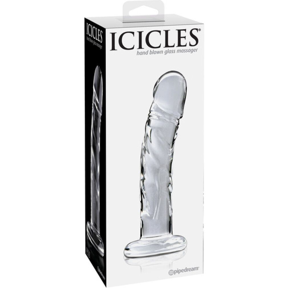 Glasdildo „No. 62“ | Heiß- und Kalt-Stimulation, antiallergen | Icicles