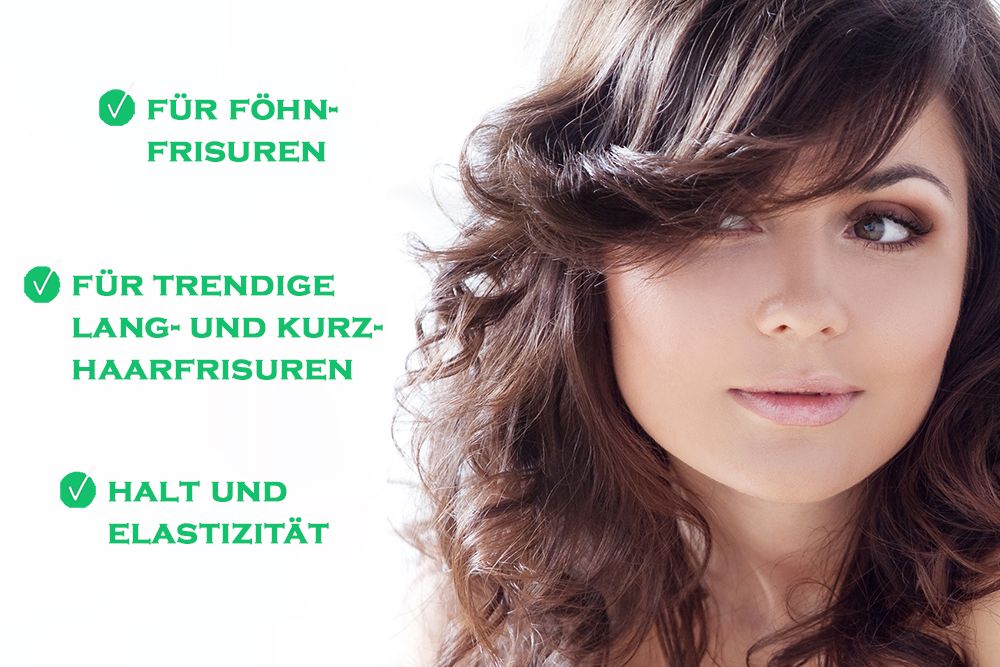 Style & Care Glanzspray fürs Föhnen | Haarspray zum Gestalten und Frisieren der Haare