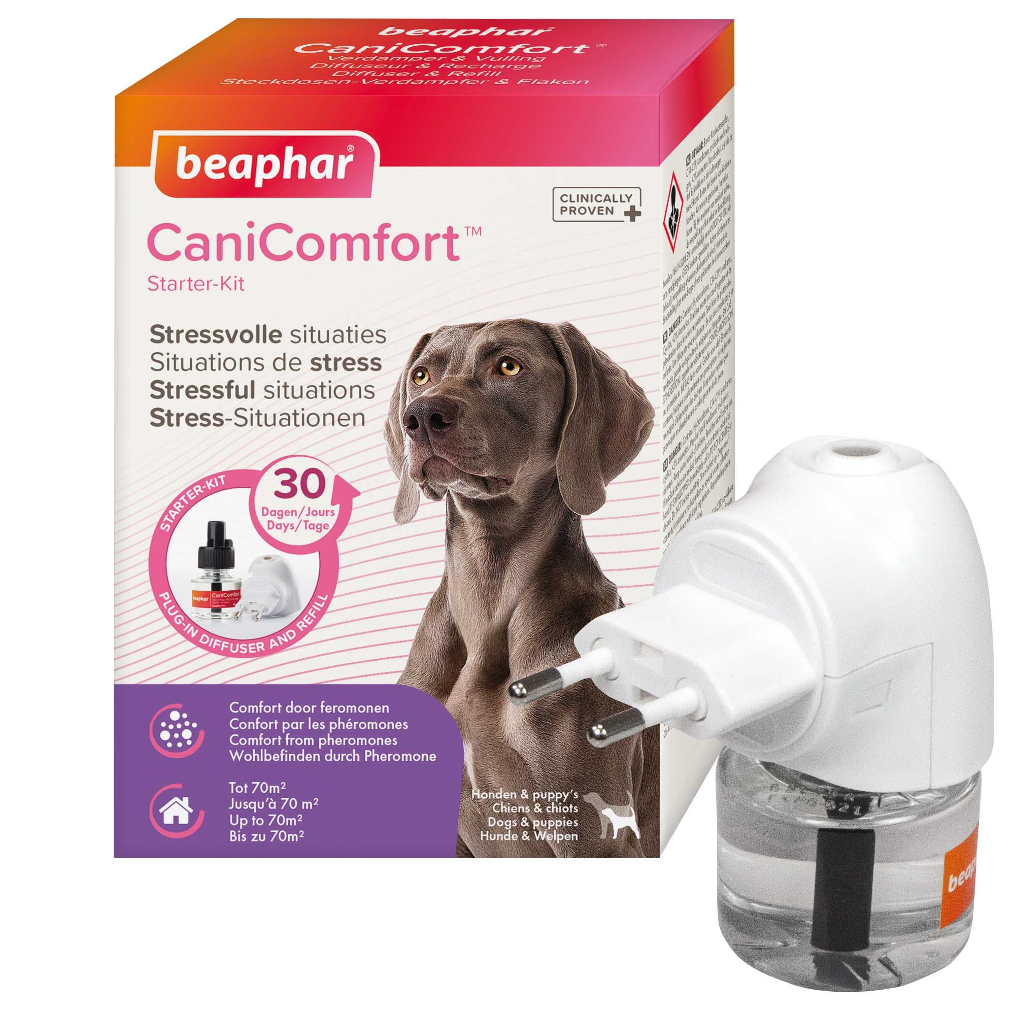 Beaphar CaniComfort Starter Kit - Pheromone zur Beruhigung gegen Ängste Stress