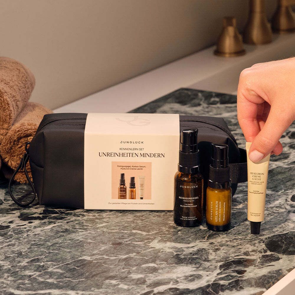 JUNGLÜCK KENNENLERN SET Unreinheiten mindern