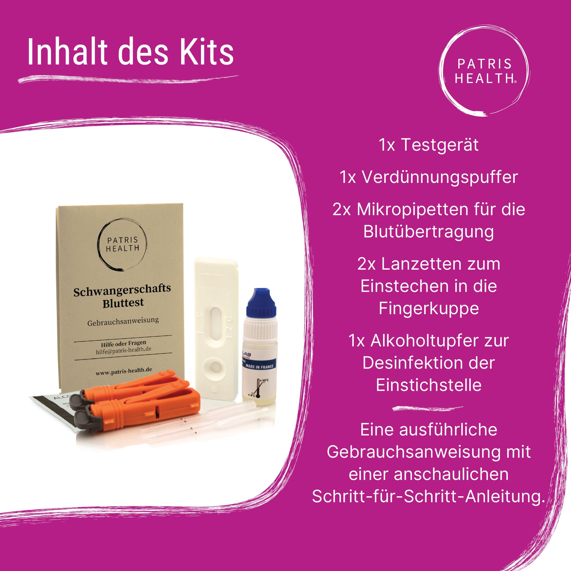 Patris Health® Schwangerschafts-Bluttest