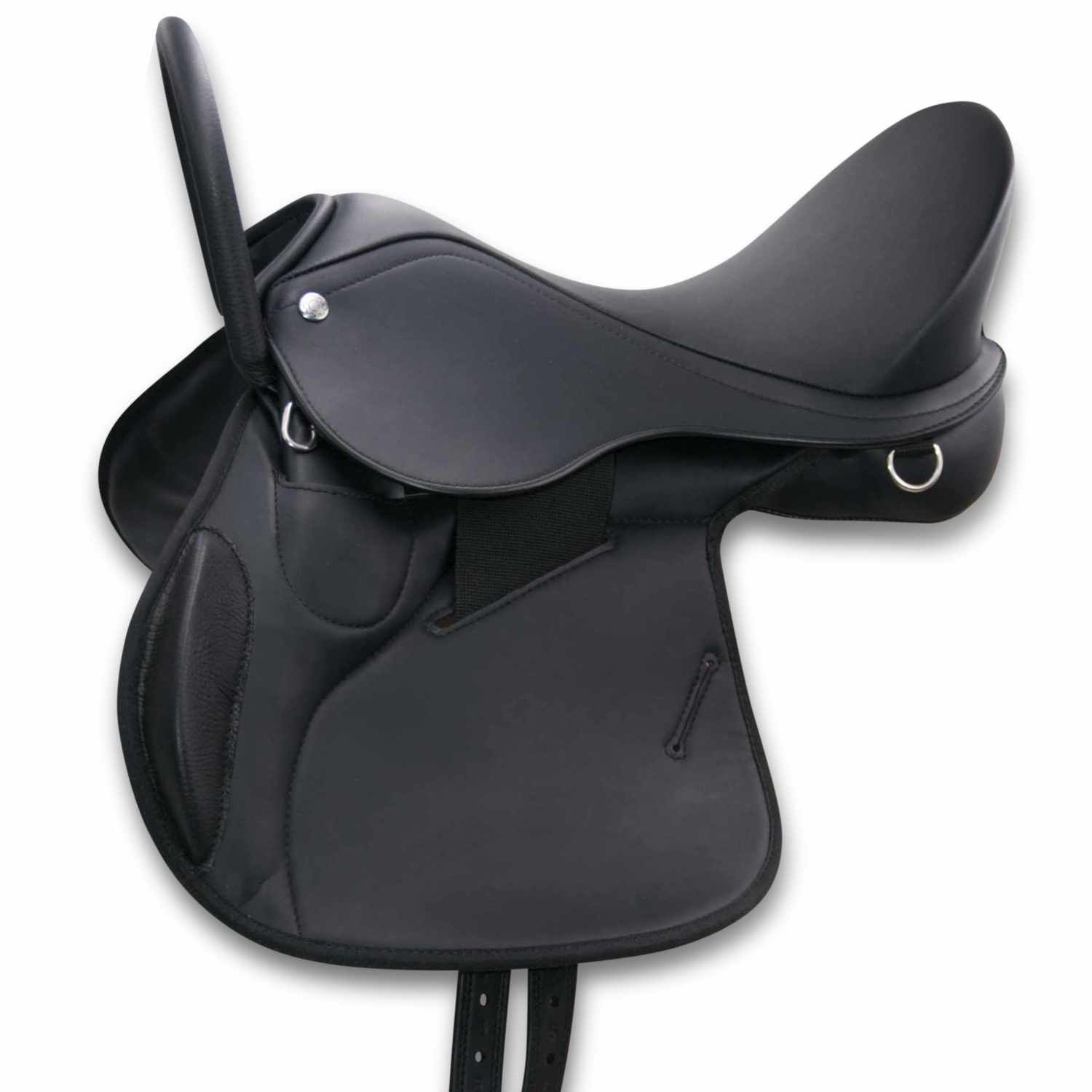 AMKA Pony Sattel mit stabilem Haltegriff Therapiereiten Reitsattel Beginner