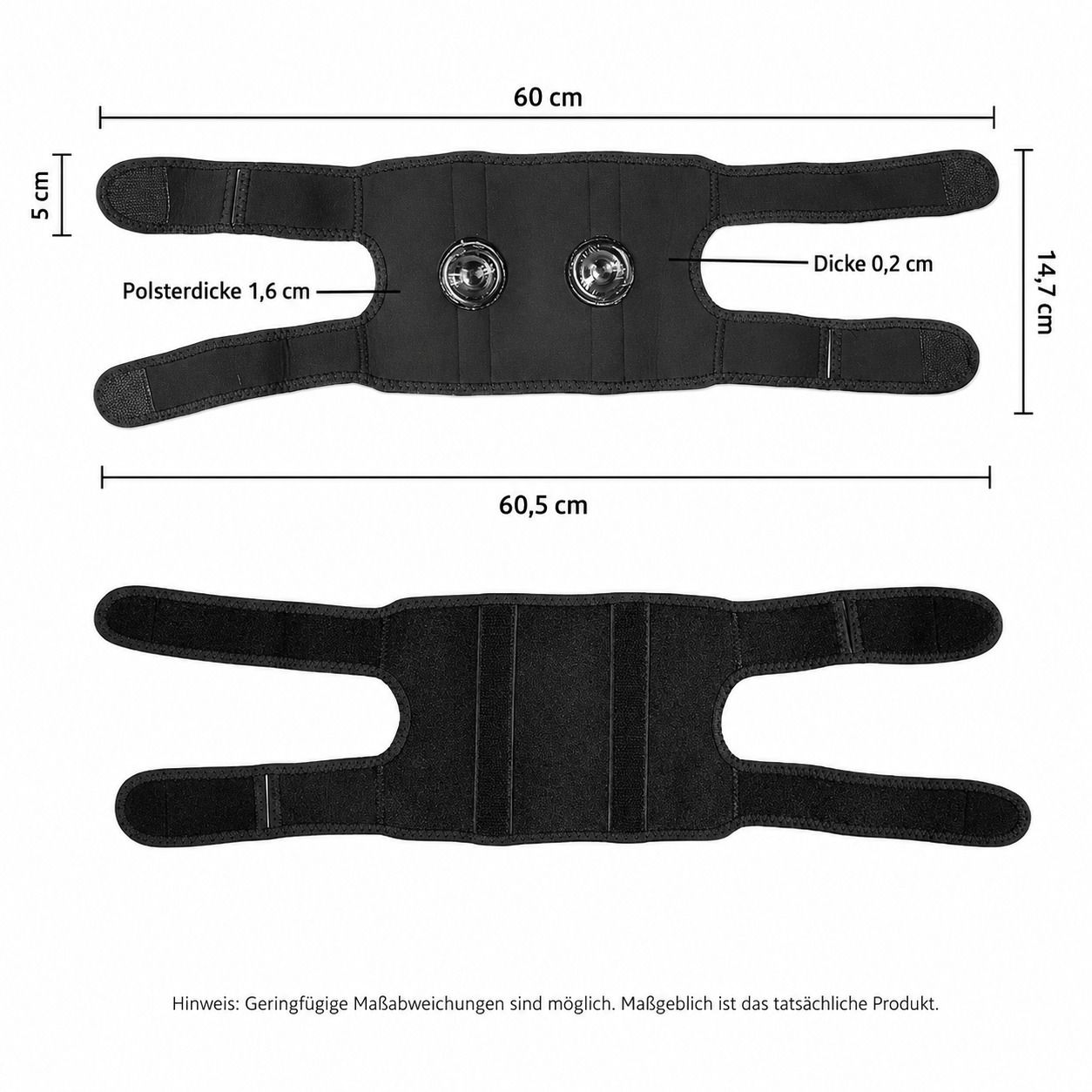 COOL-i Waden Kompressionsbandage, verstellbar, mit Polstern & Anti Rutsch für Sport & Alltag